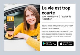 Atelier De Réparation : Modèle D'Une Page Facile À Utiliser