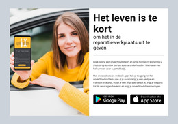 Herstelwinkel - Responsieve Website