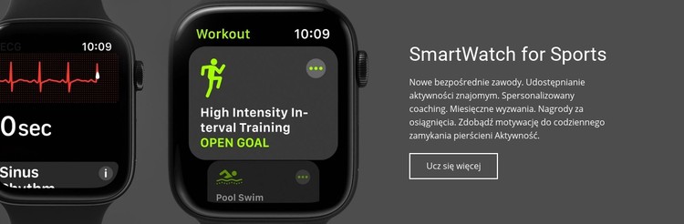 Smartwatch do sportu Szablon CSS