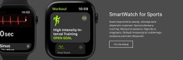 Smartwatch Do Sportu Szablony HTML5 Responsywne Za Darmo