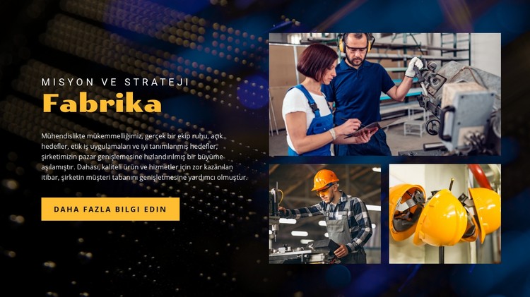 Fabrika görev stratejisi CSS Şablonu