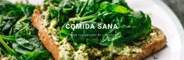 Plantilla De Una Página Para Dieta Verde