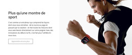 Site Web HTML Pour Montre De Sport