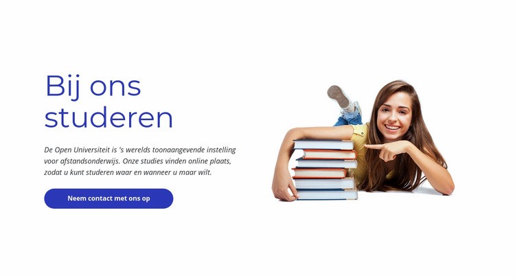 Bij ons studeren CSS-sjabloon