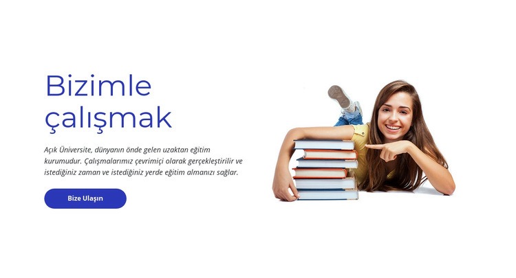 Bizimle çalışmak Html Web Sitesi Oluşturucu