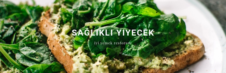 Yeşil diyet Web Sitesi Mockup'ı