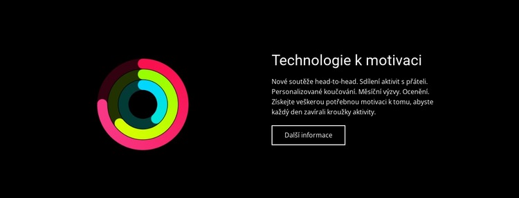 Technologie k motivaci Webový design