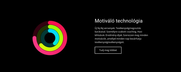 Motiváló technológia HTML Sablon