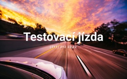 Testovací Jízda – Responzivní Šablona Webu