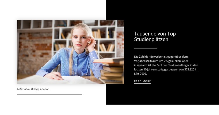 Informationen über die Top-Universität CSS-Vorlage