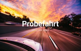 Probefahrt – Benutzerfreundliche HTML5-Vorlage