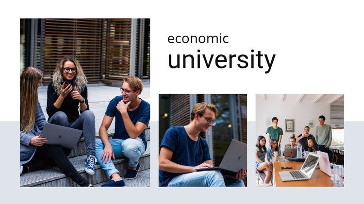 Economic university Elementor Template Alternative