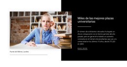 Maqueta De Sitio Web Exclusiva Para Información Sobre La Mejor Universidad