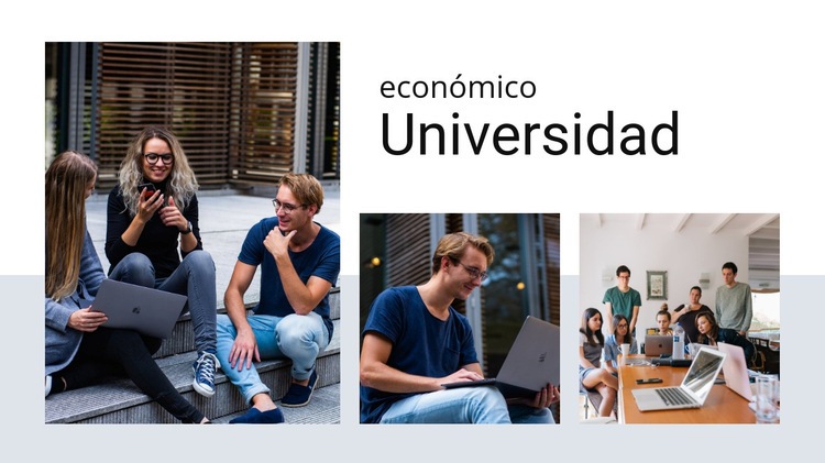Universidad económica Maqueta de sitio web