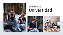 Universidad Económica - Plantilla De Sitio Web Móvil