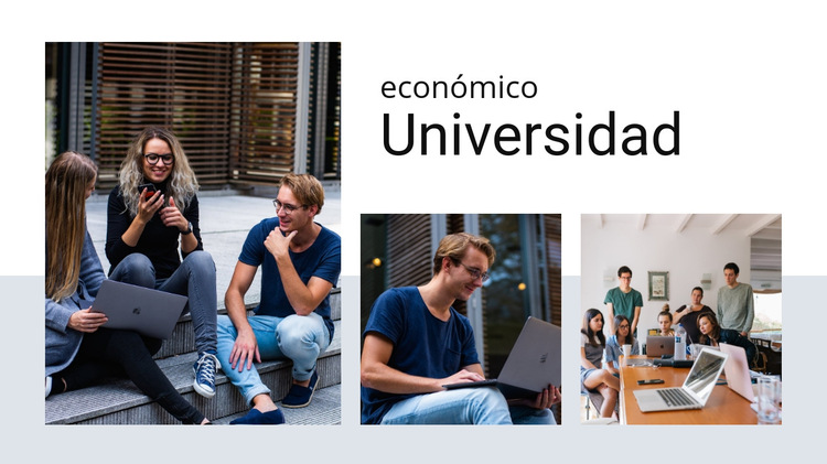 Universidad económica Plantilla de sitio web