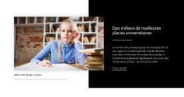 Conception De Site Web Pour Informaton Sur La Meilleure Université