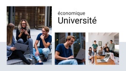 Conception De Sites Web Université Économique Pour N'Importe Quel Appareil