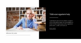 Információ A Felső Egyetemről - HTML- És CSS-Sablon