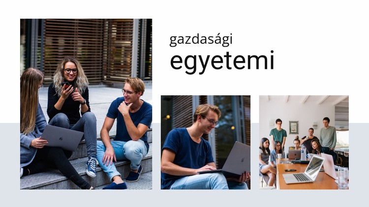 Gazdasági egyetem HTML Sablon