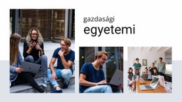 Gazdasági Egyetem – Weboldal Tervezés