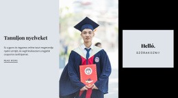 Csodálatos Webhelykialakítás Idegen Nyelvek Tanulása Számára