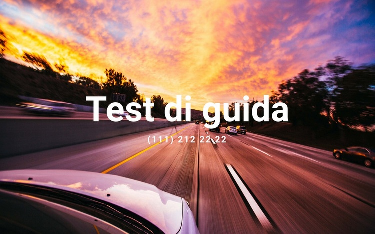 Test di guida Modello HTML5