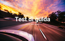 Test Di Guida - Modello Di Sito Web Reattivo
