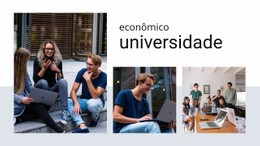Design De Site Universidade Econômica Para Qualquer Dispositivo