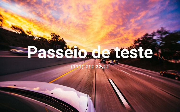 Passeio de teste Design do site