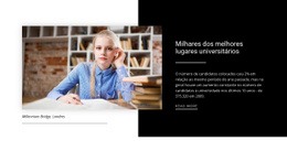 Maquete De Site Exclusivo Para Informações Sobre A Melhor Universidade