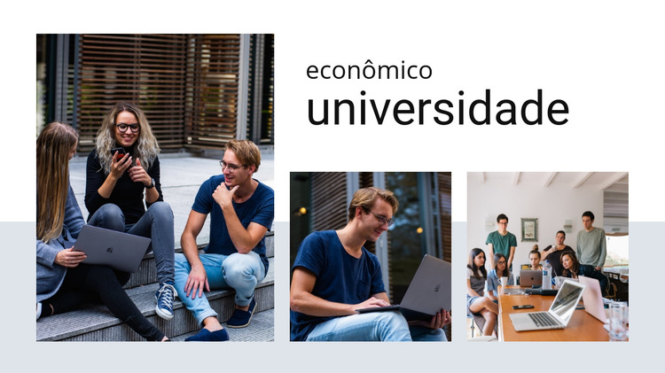 Universidade econômica Modelo de site