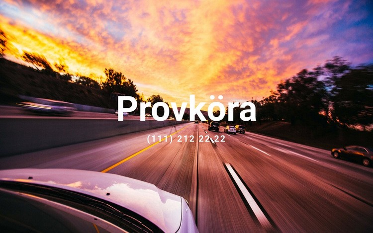 Provköra Hemsidedesign