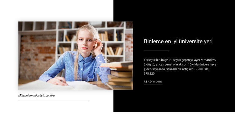 En iyi üniversite hakkında bilgi HTML5 Şablonu