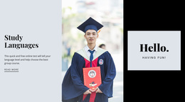 Exclusive Web Page Design For Learning Foreign Languages