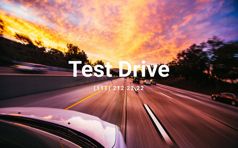 Test Drive Web Page Design