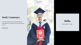 Free Website Mockup For Learning Foreign Languages