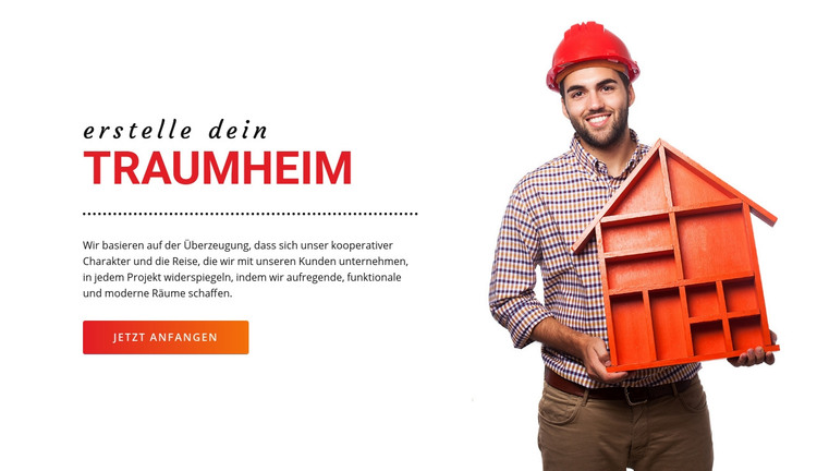 Traumhaus schaffen HTML-Vorlage