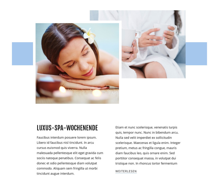 Luxus-Spa-Wochenende WordPress-Theme