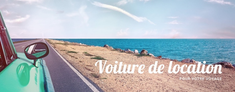 Location de voiture Voyage Page de destination