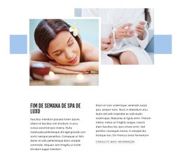 Design De Site Pronto Para Uso Para Fim De Semana Spa De Luxo