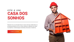 Crie A Casa Dos Sonhos - Modelo De Página HTML