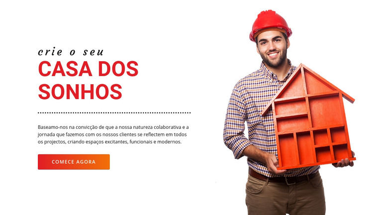 Crie a casa dos sonhos Modelo HTML