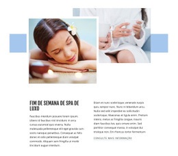 Modelo HTML5 Exclusivo Para Fim De Semana Spa De Luxo