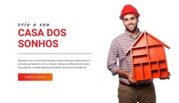 Crie A Casa Dos Sonhos – Página De Destino Responsiva