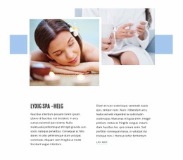 Starta Plattformsmall För Lyxig Spa -Helg