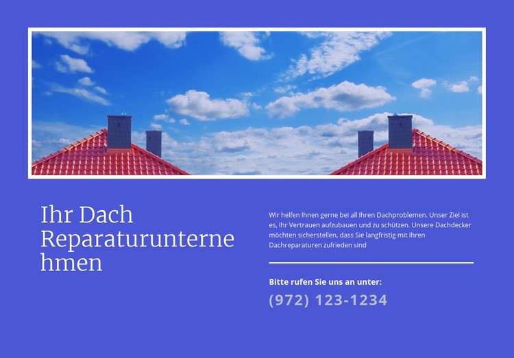 Ihre Dachreparaturfirma Website design