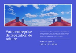 Votre Entreprise De Réparation De Toiture - Maquette De Site Web Pour N'Importe Quel Appareil