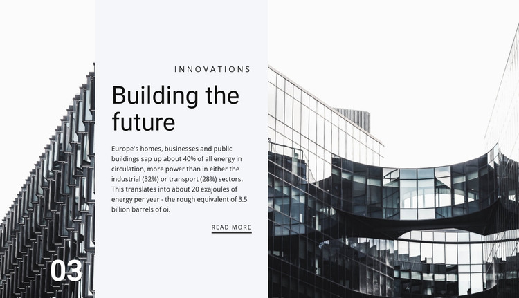 Cities of the future HTML Template