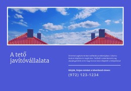 Tetőjavító Cége – Reszponzív Kialakítás